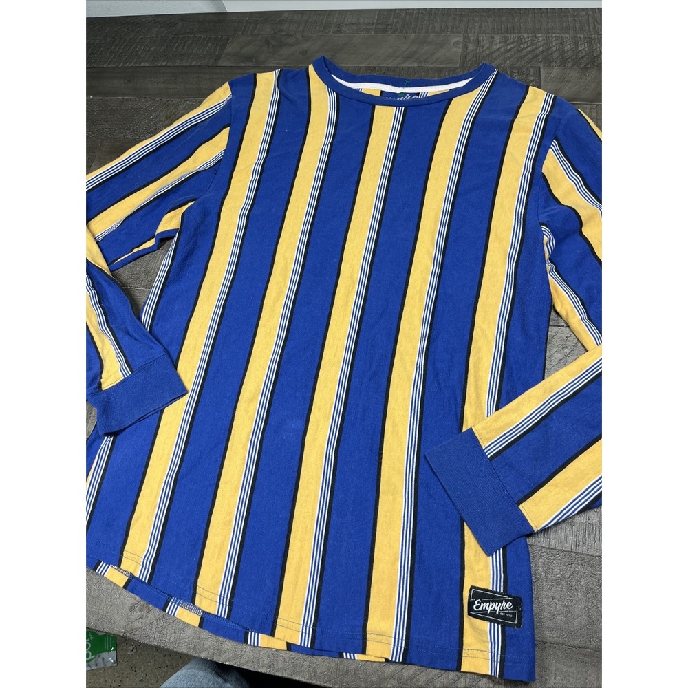Empyre Mens Long Sleeve Striped Shirt Size‎ L